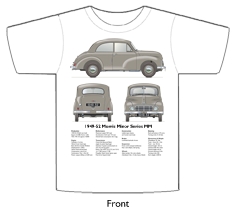 Morris Minor Series MM 1949-52 T-shirt Front